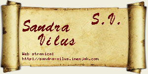Sandra Vilus vizit kartica